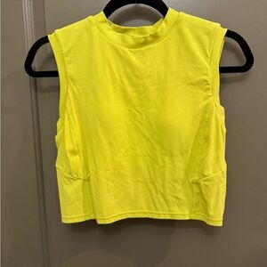 Lululemon Athletica Neon Yellow Sleeveless Top
